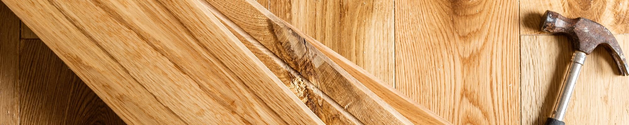 Hammer on wood planks